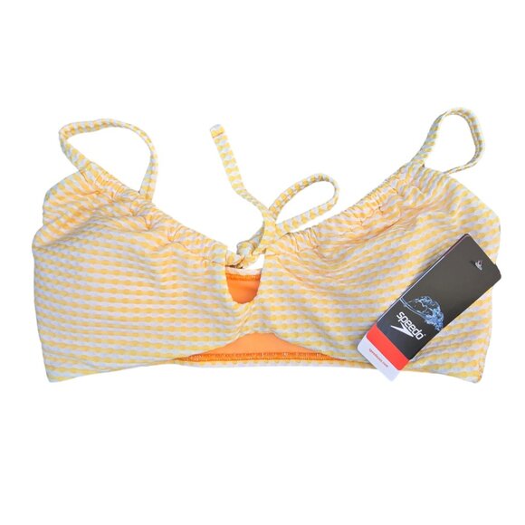 Speedo Yellow Women's Bikini Top - Medium - NWT - Picture 1 of 3